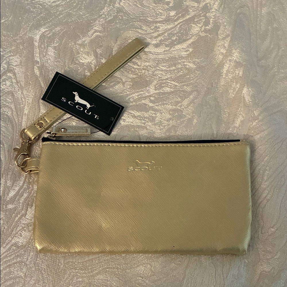Scout Metallic Gold Wristlet Clutch